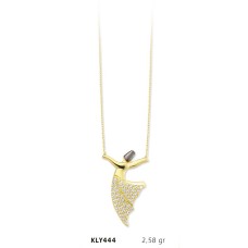 14 Ayar Altın Mevlana Kolye KLY444