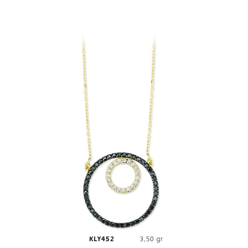 14 Ayar Altın Halka Kolye KLY452 14 Ayar Altın Halka Kolye KLY452