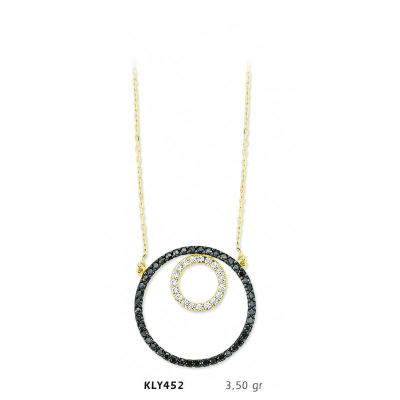 14 Ayar Altın Halka Kolye KLY452 14 Ayar Altın Halka Kolye KLY452