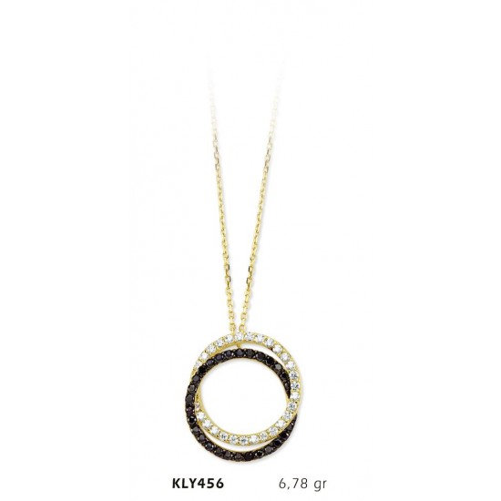 14 Ayar Altın Halka Kolye KLY456 14 Ayar Altın Halka Kolye KLY456