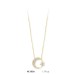 14 Ayar Altın Ay Yıldız Kolye KLY536
