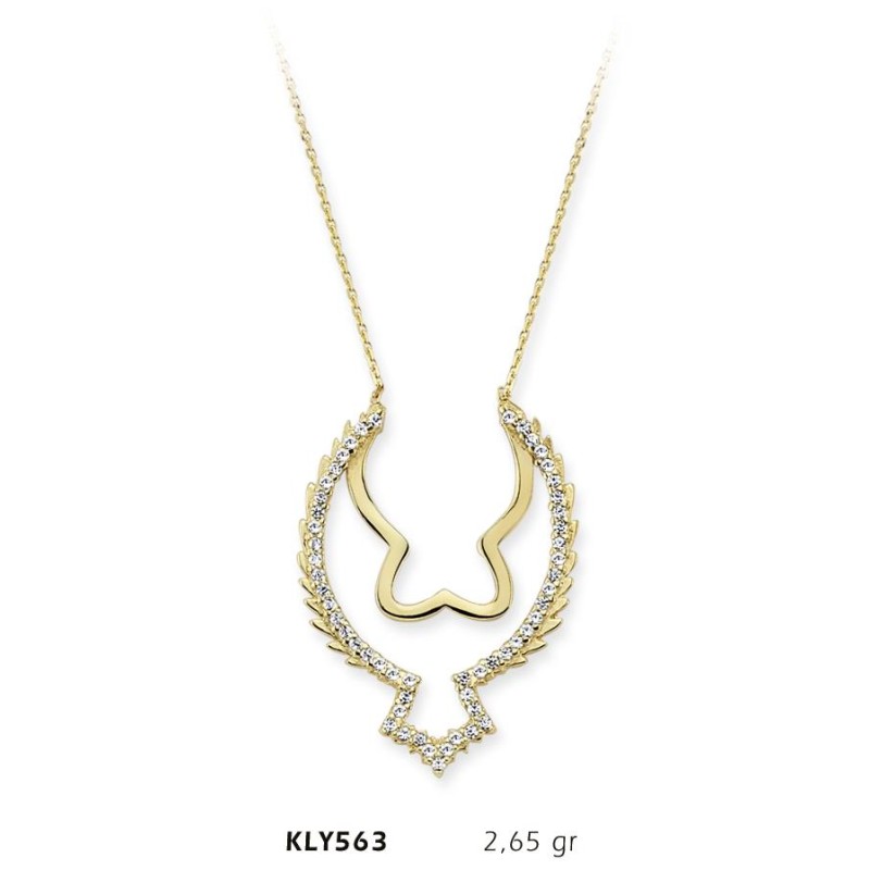 14 Ayar Altın Fantezi Kolye KLY563 14 Ayar Altın Fantezi Kolye KLY563