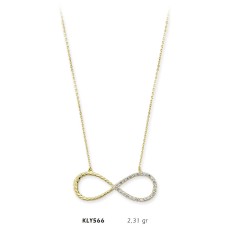 14 Ayar Altın Sonsuzluk Kolye KLY566