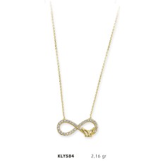 14 Ayar Altın Sonsuzluk Kolye KLY584