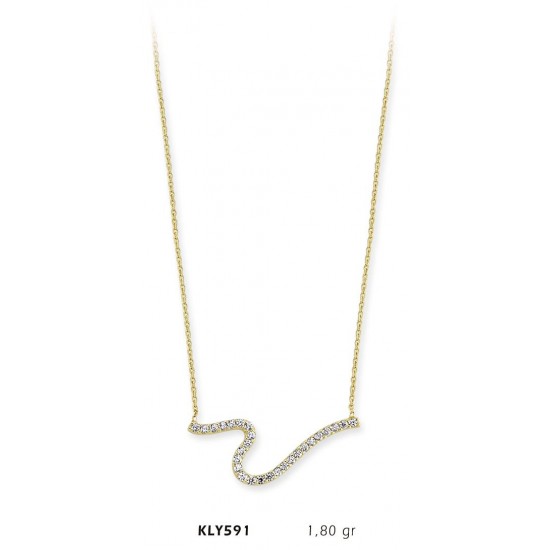 14 Ayar Altın Fantezi Kolye KLY591