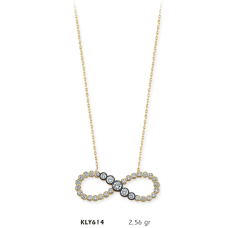 14 Ayar Altın Sonsuzluk Kolye KLY614