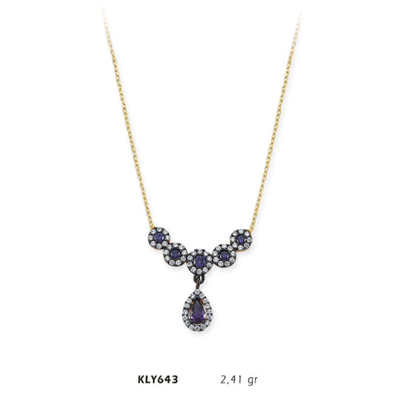 14 Ayar Altın Otantik Kolye KLY643 14 Ayar Altın Otantik Kolye KLY643