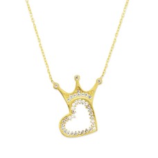 Kral Tacı Gümüş Kolye  GMS03