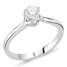 0.30 Karat F Renk HRD Sertifikalı Pırlanta Tektaş Yüzük RM30063