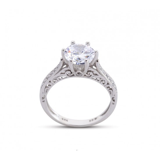 Barok Montür Tektaş Altın Rengi Yüzük GMS172 Barok Montür Tektaş Altın Rengi Yüzük GMS172