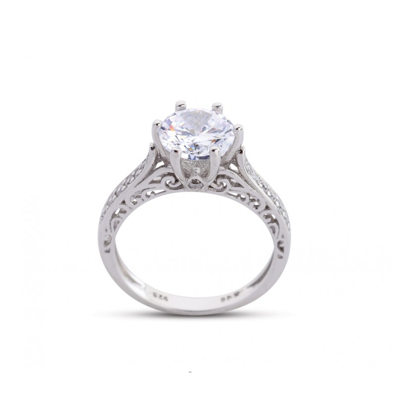 Barok Montür Tektaş Altın Rengi Yüzük GMS172 Barok Montür Tektaş Altın Rengi Yüzük GMS172