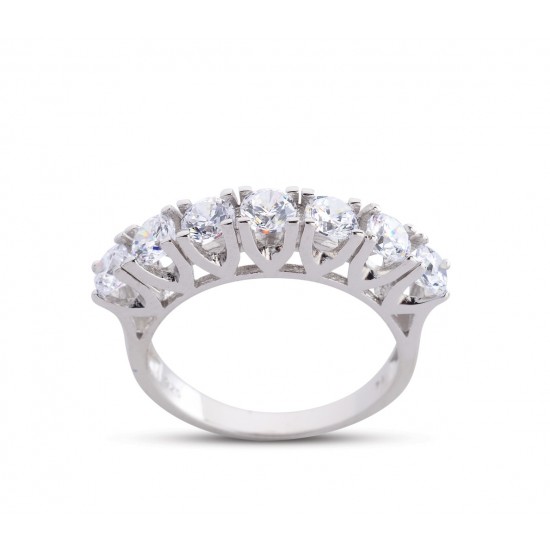 Dört Tırnak V Montür Beyaz Renk Beştaş Yüzük GMS183 Dört Tırnak V Montür Beyaz Renk Beştaş Yüzük GMS183