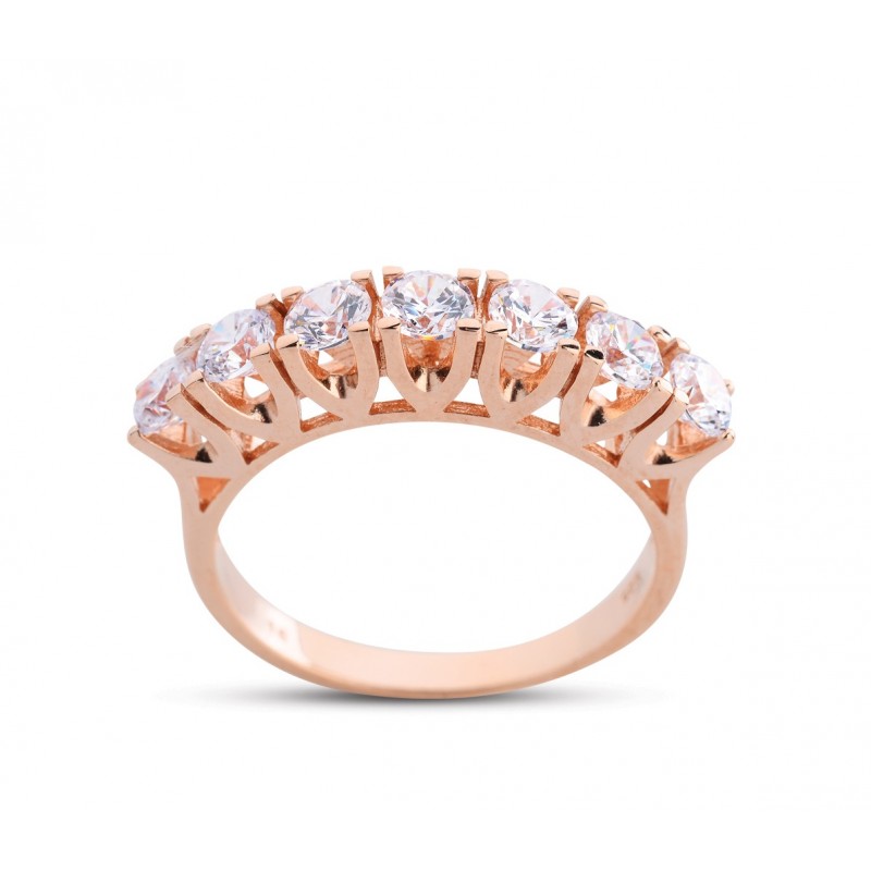 Dört Tırnak V Montür Rose Renk Beştaş Yüzük GMS184