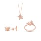 Kelebek Rose Gümüş Set  GMS144