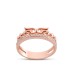 Melek Kanadı Rose Gümüş Yüzük  GMS209