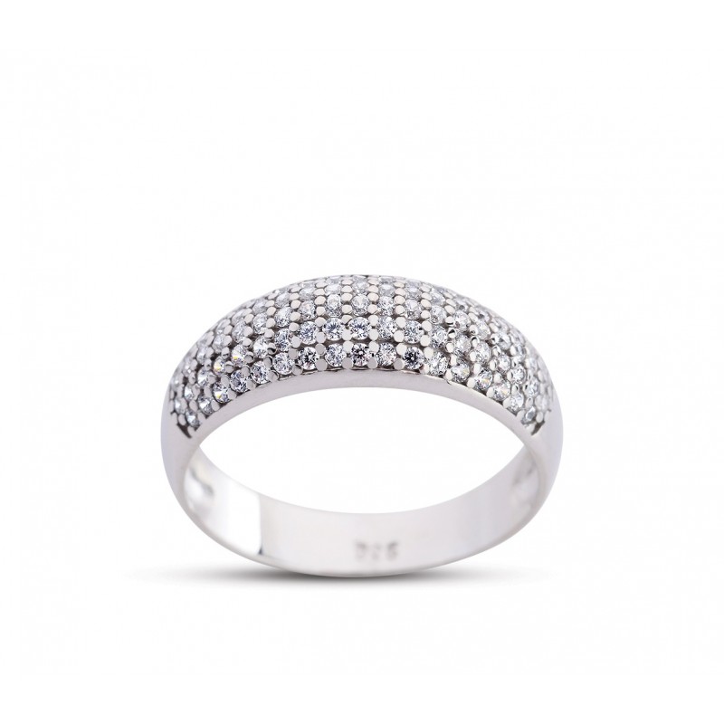 Mikro Beyaz Renk Gümüş Alyans GMS211 Mikro Beyaz Renk Gümüş Alyans GMS211