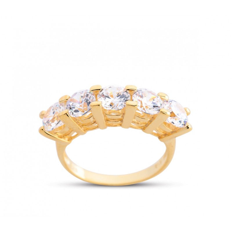 Pırlanta Montür Büyük Boy Altın Rengi Gümüş Beştaş Yüzük – GMS215 Pırlanta Montür Büyük Boy Altın Rengi Gümüş Beştaş Yüzük – GMS215