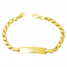 Pullu Zincir 14 Ayar Altın Çocuk Künyesi KUN10