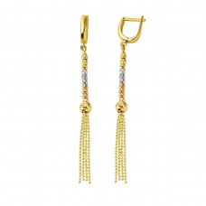 Püsküllü Zincir Dorika Küpe KP089