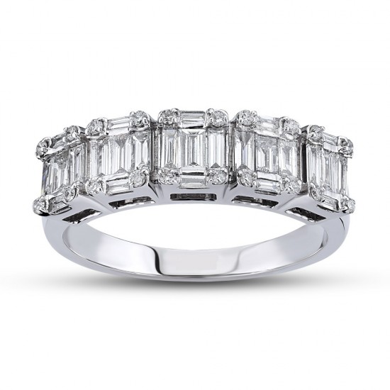 0.59 Ct Baget Pırlanta Yüzük B10