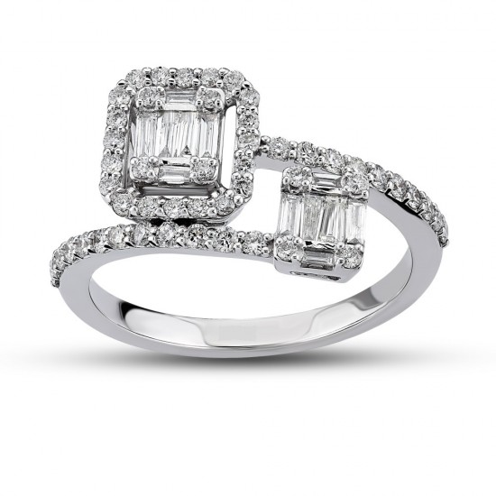 0.51 Ct Baget Pırlanta Yüzük B11