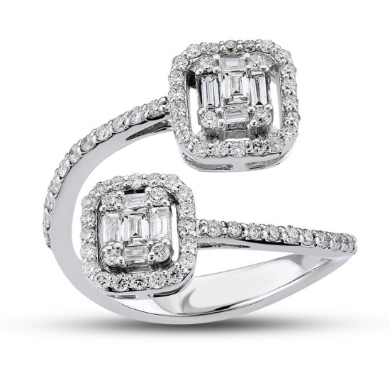 0.70 Ct Baget Pırlanta Yüzük B14