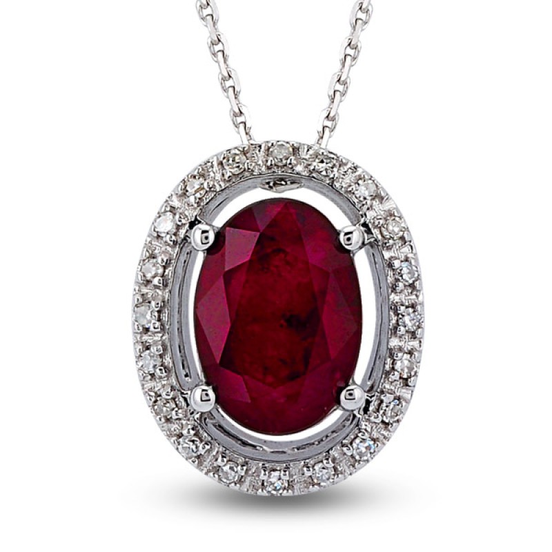 1.03 Ct Pırlanta Yakut Kolye RTKL12 1.03 Ct Pırlanta Yakut Kolye RTKL12