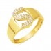 14 Ayar Altın S Harf Yüzük YZK429
