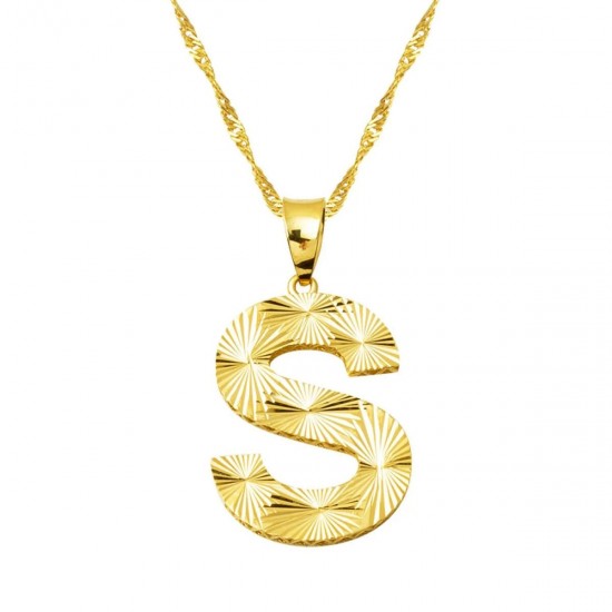 Üç Boyutlu S Harf Kolye KLY1988