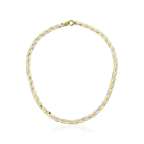 Saç Örgüsü Yassı Kolye ZKU121