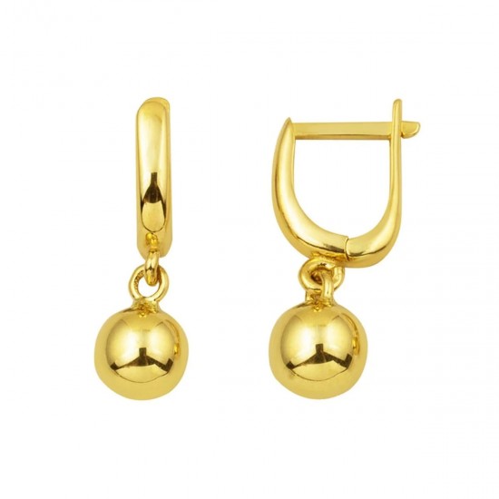 Sallantılı 14 Ayar Altın Top Küpe KP131 Sallantılı 14 Ayar Altın Top Küpe KP131