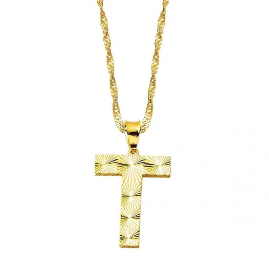 Üç Boyutlu T Harf Kolye KLY1990