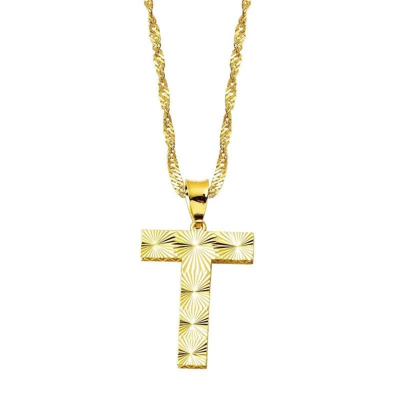 Üç Boyutlu T Harf Kolye KLY1990 Üç Boyutlu T Harf Kolye KLY1990