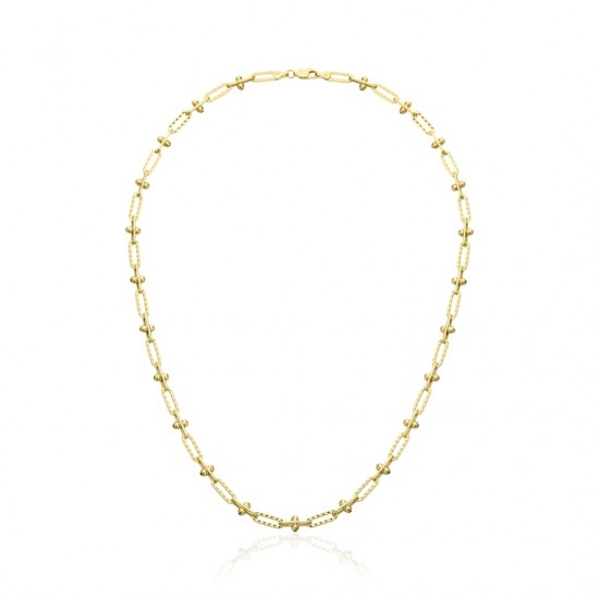 Toplu Desenli Ataş Zincir Kolye ZKU135