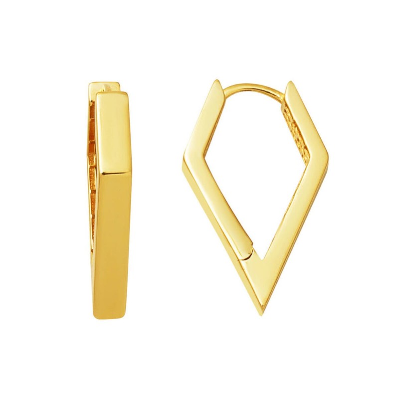 Üçgen 14 Ayar Altın Halka Küpe KP094 Üçgen 14 Ayar Altın Halka Küpe KP094