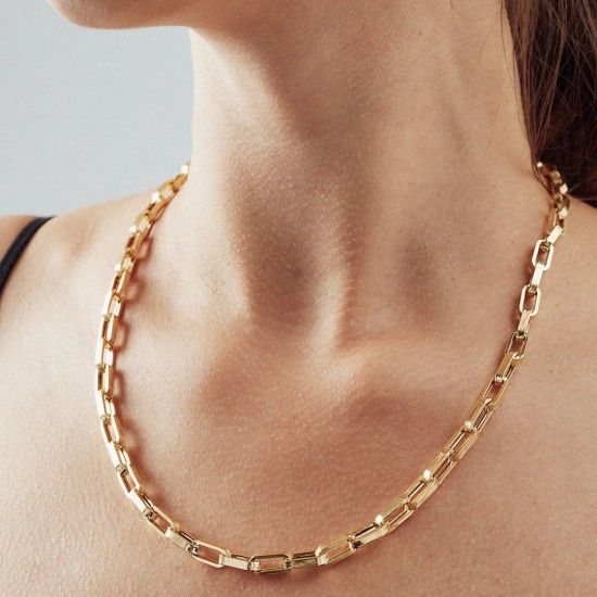 Uzun Halka Zincir Kolye ZKU140