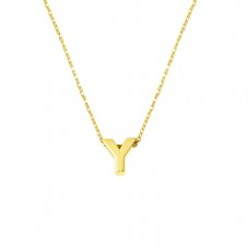 Y Harfi 14 Ayar Minimal Kolye KLY2026