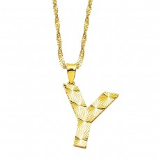 Üç Boyutlu Y Harf Kolye KLY1993
