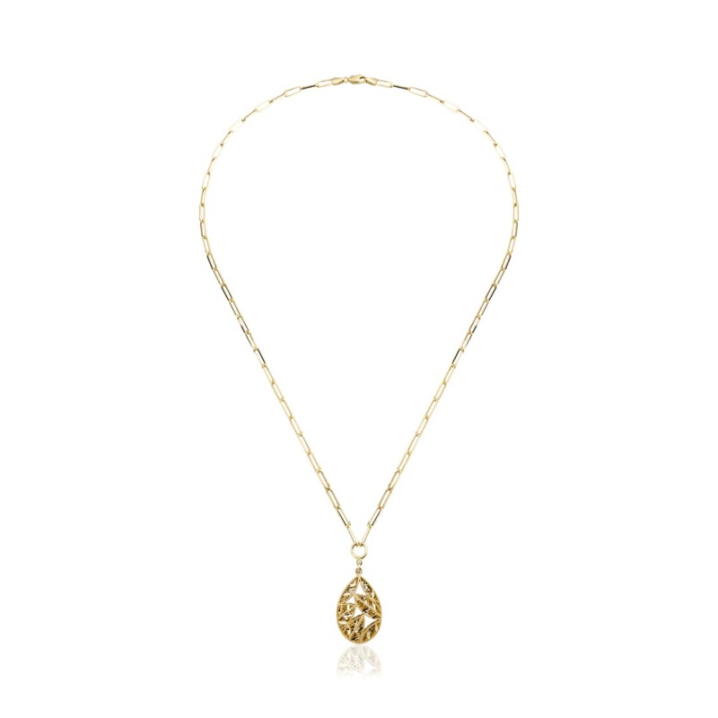 Yaprak Uçlu Zincir Kolye ZKU146 Yaprak Uçlu Zincir Kolye ZKU146