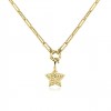 Yıldız Uçlu Zincir Kolye ZKU148 Yıldız Uçlu Zincir Kolye ZKU148